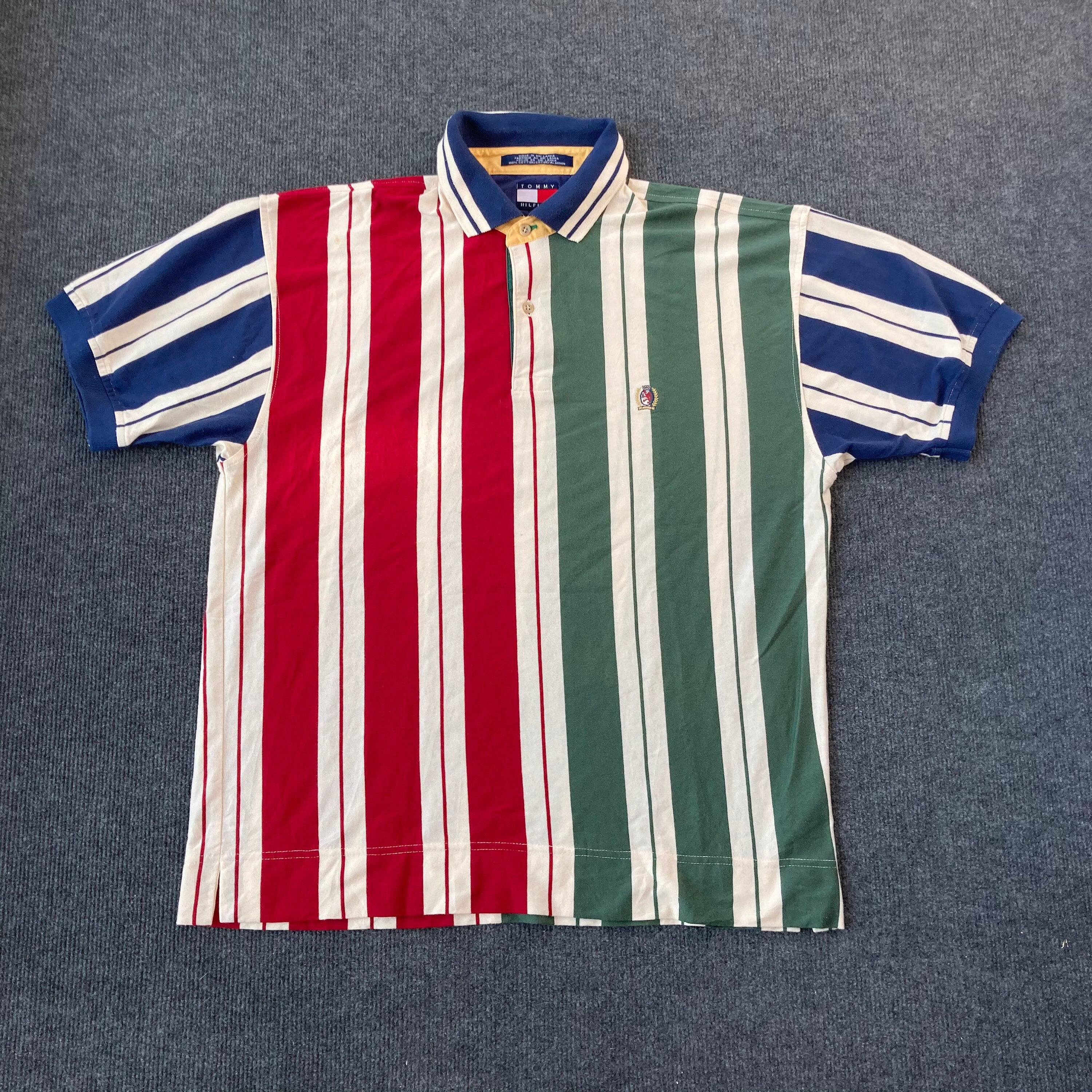 Vintage Tommy Hilfiger Striped Sailing Gear Rugby 90s Short