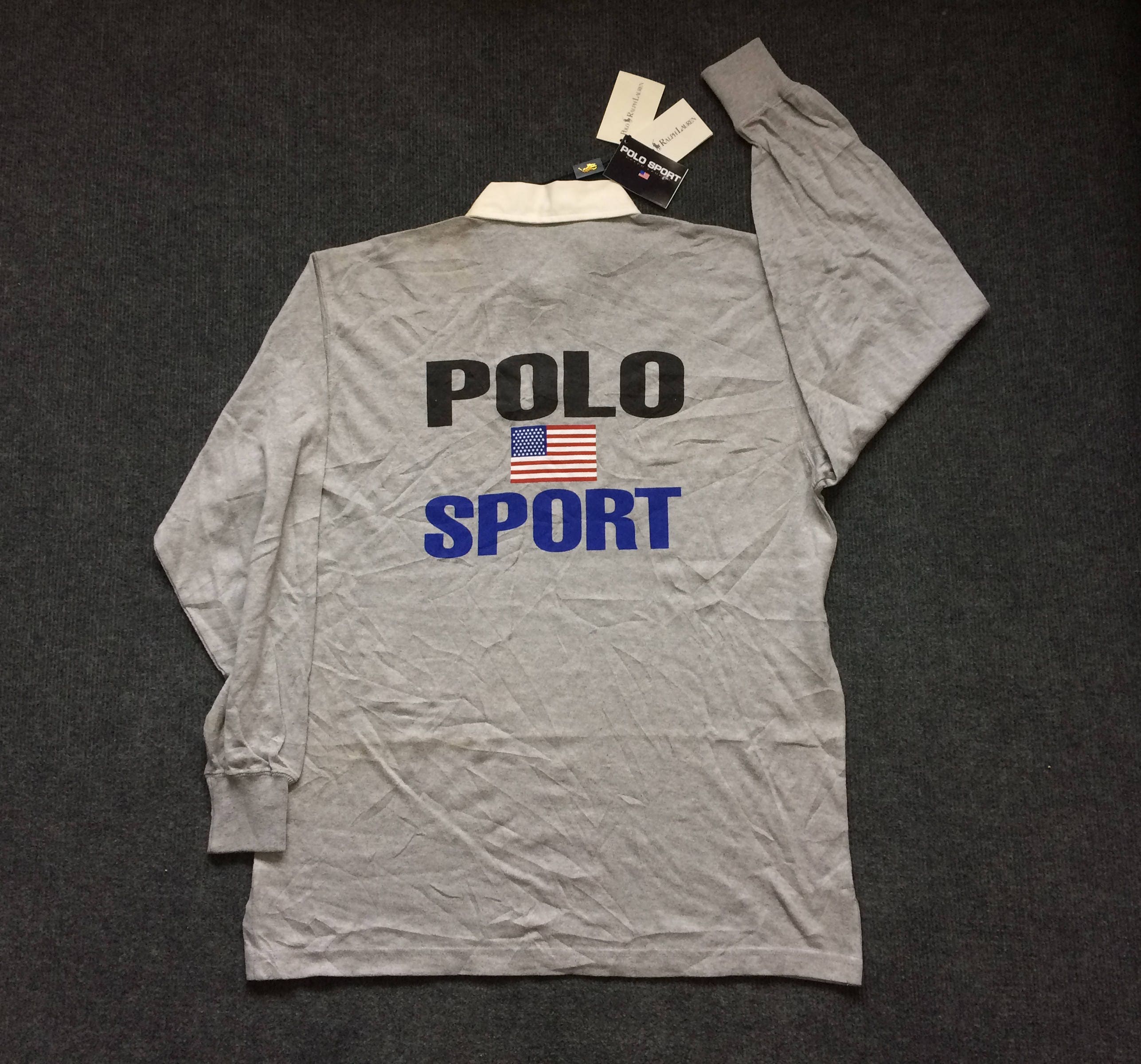 Vintage 90s Polo Sport Ralph Lauren Spell Out Canvas Shoes