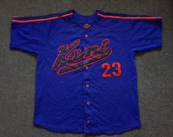 Vintage KANI Big Logo Streetwear 90&#39;s Swag T shirt Hip Hop Spellout Rap Jersey