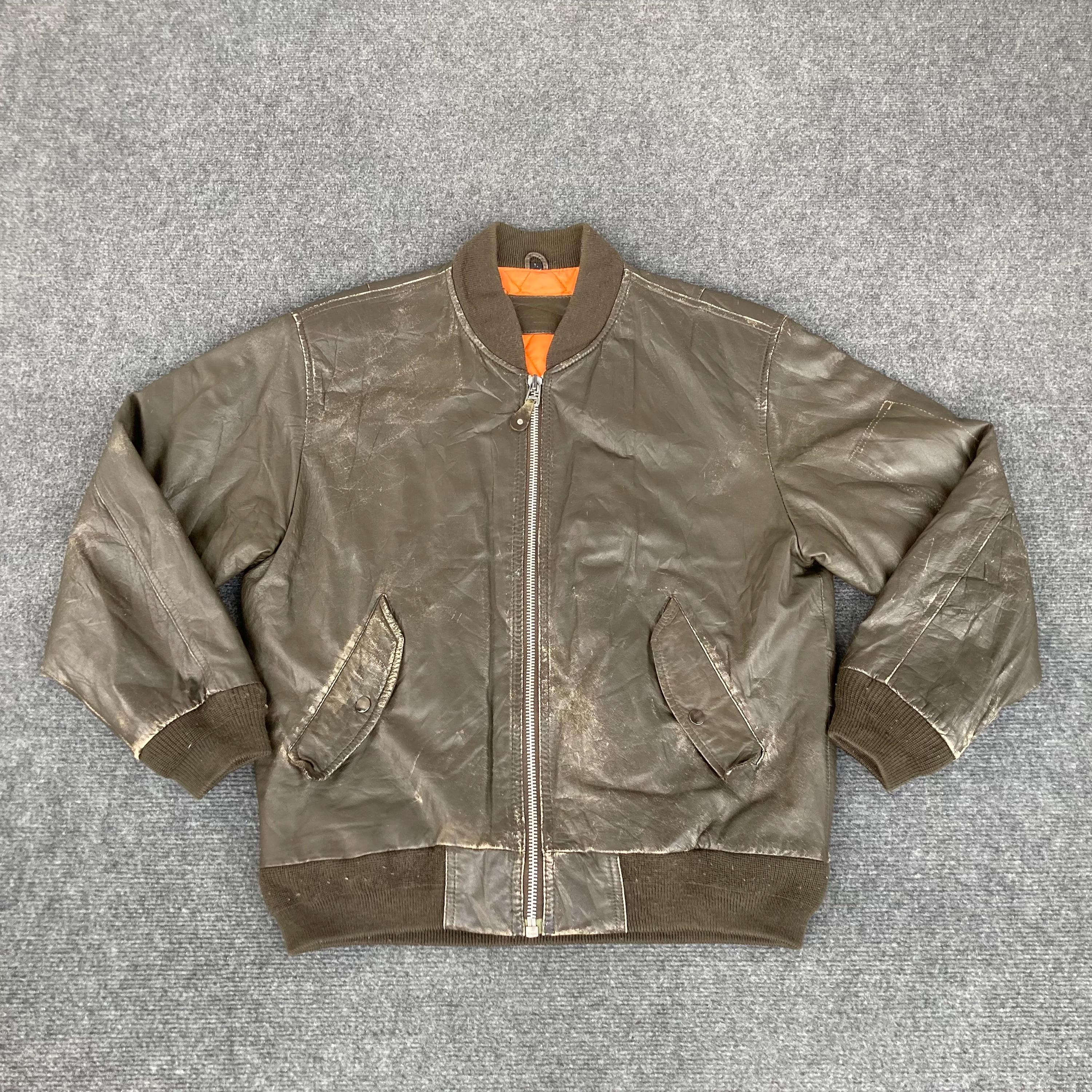 Vintage Sub Urban Tokyo Men's Bomber Leather Jacket - Etsy