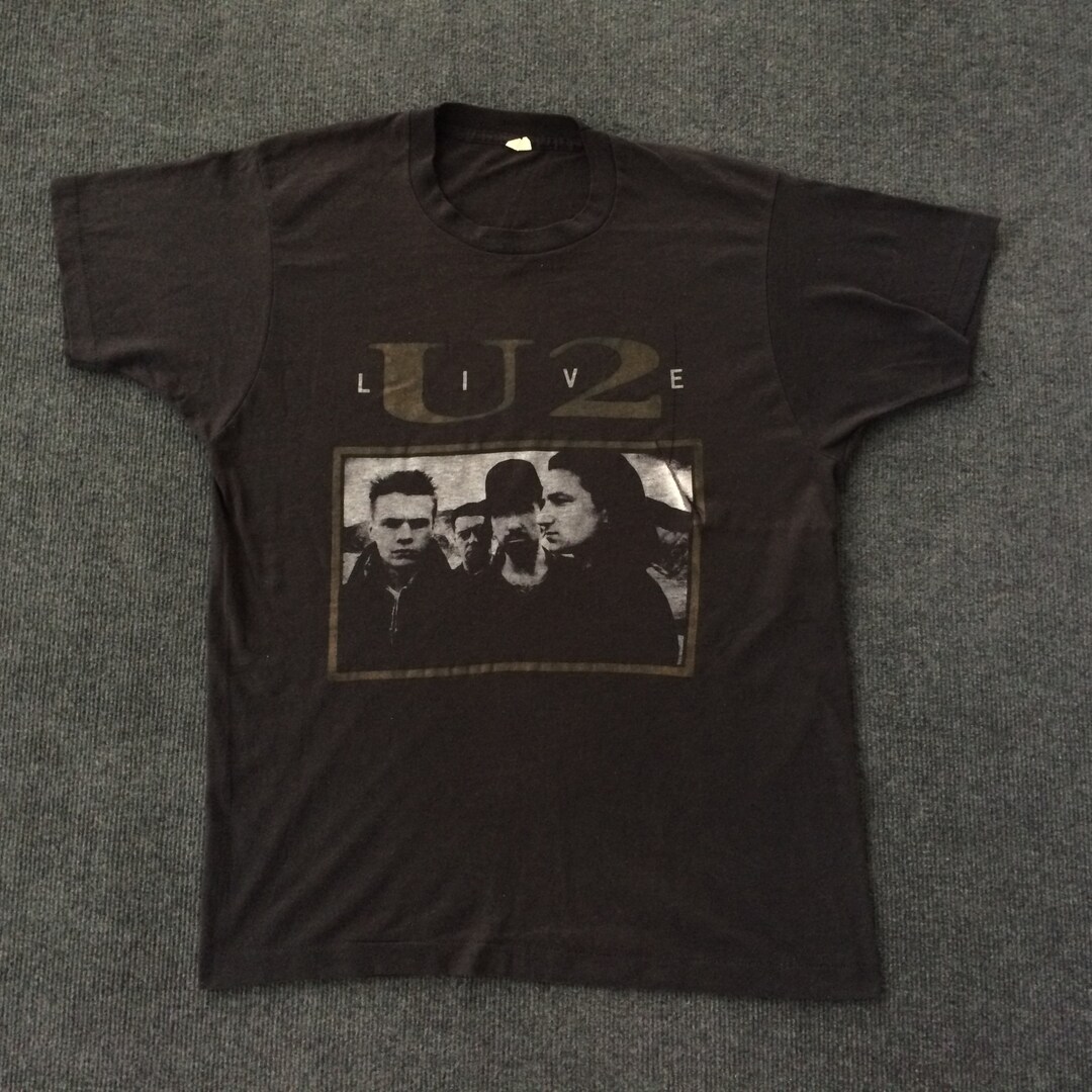 Vintage U2 Joshua Tree Tour 80's Band Concert T Shirt 1987