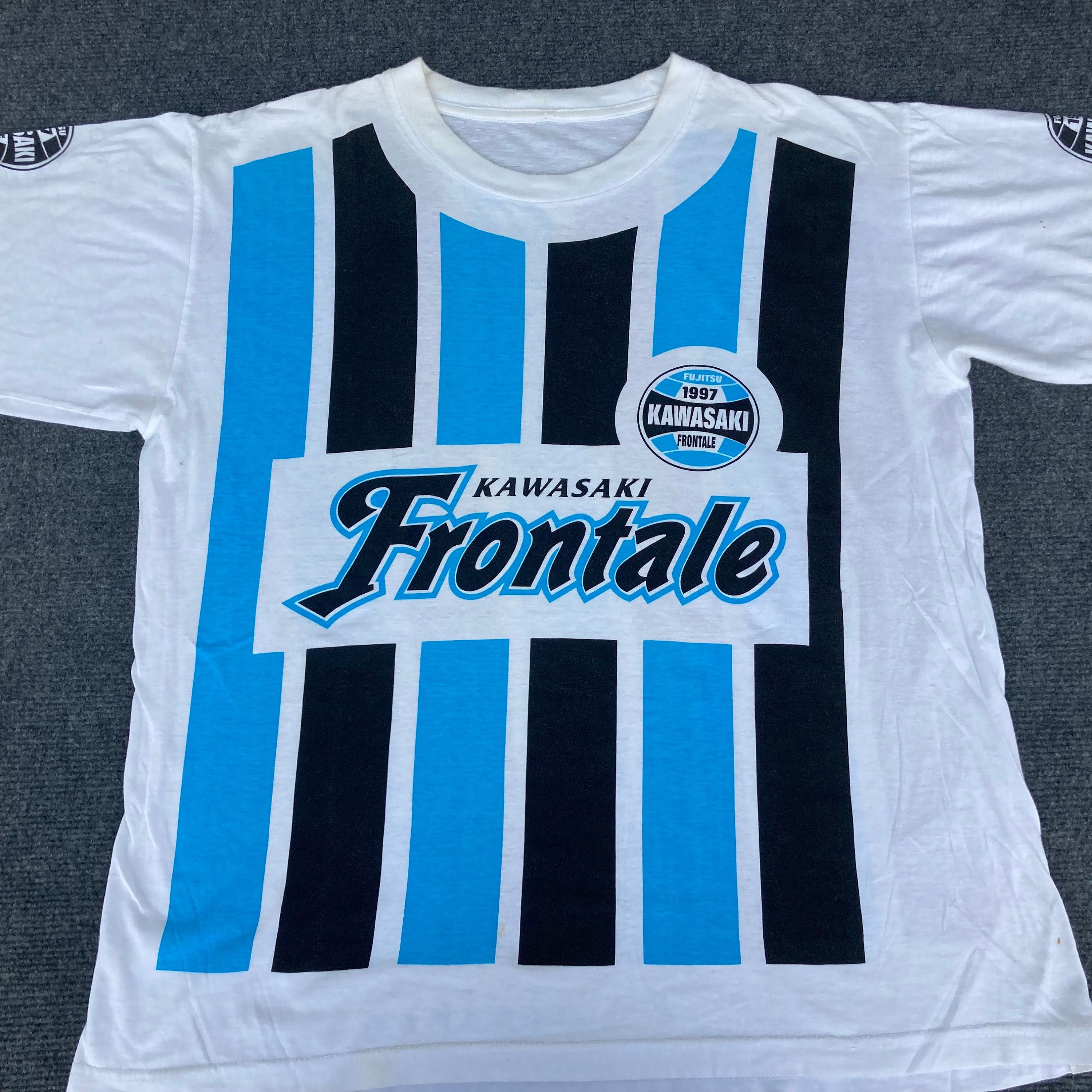 Vintage Kawasaki Frontale Club Football Japan Soccer 90s T Shirt