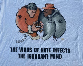Vintage Biohazard the Virus of Hate Hip Hop Tour Original Rare T