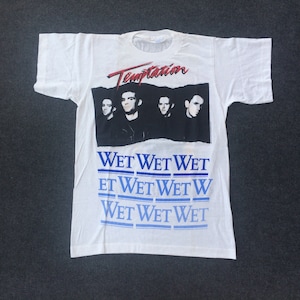 Vintage Wet Wet Wet Temptation Tour Original Rare T Shirt