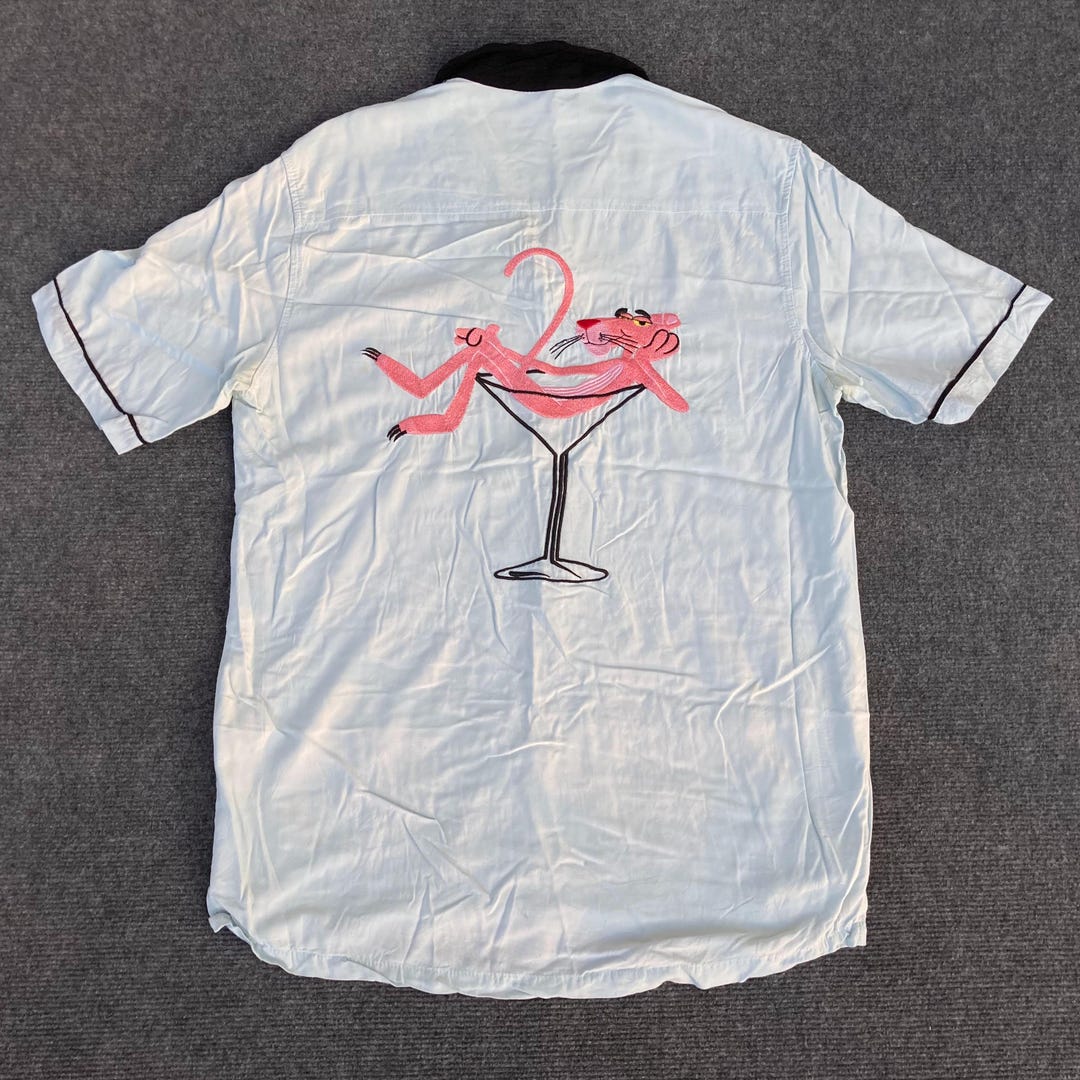 Vintage Pink Panther Collar Entertainment Cartoon Network Rayon