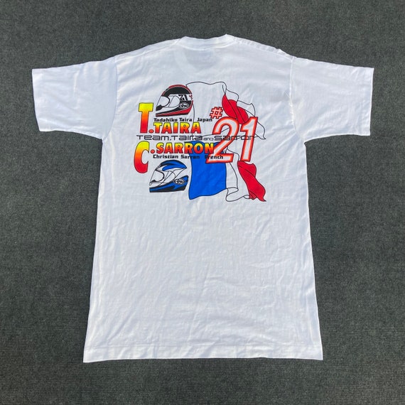 Vintage Team Yamaha Tadahiko Taira and Christian Sarron 90s T
