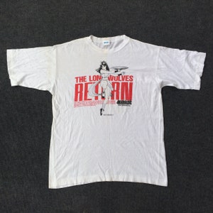 Vintage Mai Shi Ranui The Lone Wolves Japanese Games Manga Anime Rare 90s T shirt
