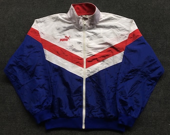 Vintage Puma Liten logotyp Mods Jersey Puma 80-90-tals tröja med dragkedja
