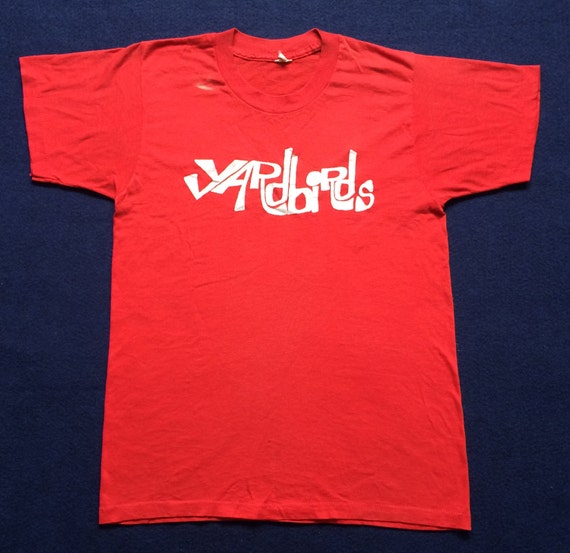 Vintage YARDBIRDS 70s Concert Tour Rare Original Rock Tee T | Etsy