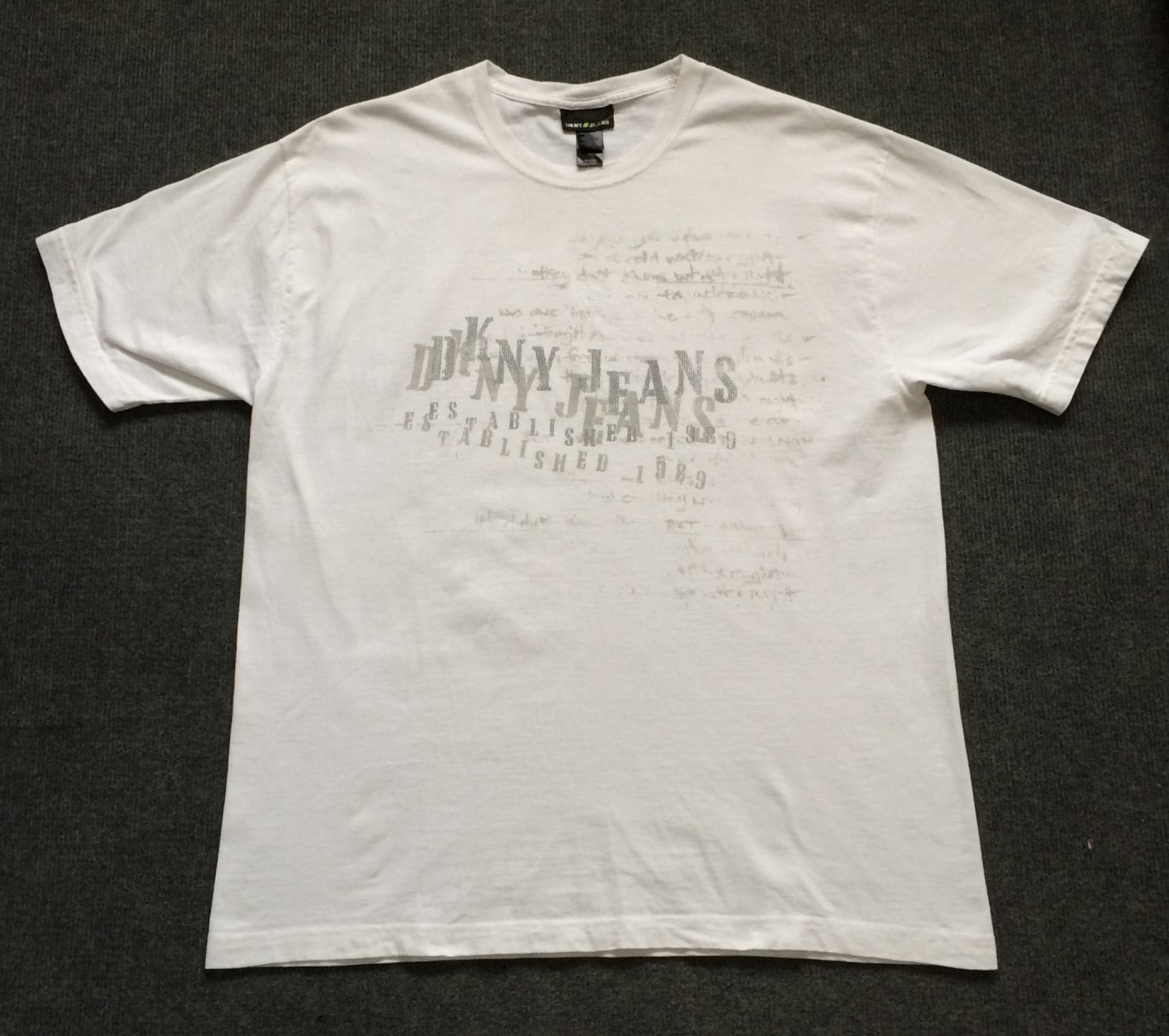 Vintage DKNY Dkny Jeans 90s White T Shirt - Etsy