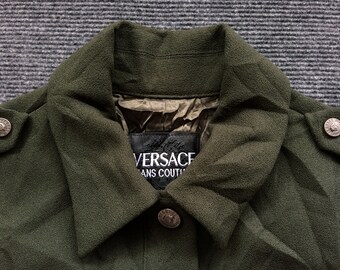80s 90s vintage 古着 versace jacket green 80s 90s vintage 古着 versace jacket green Giacca elegante