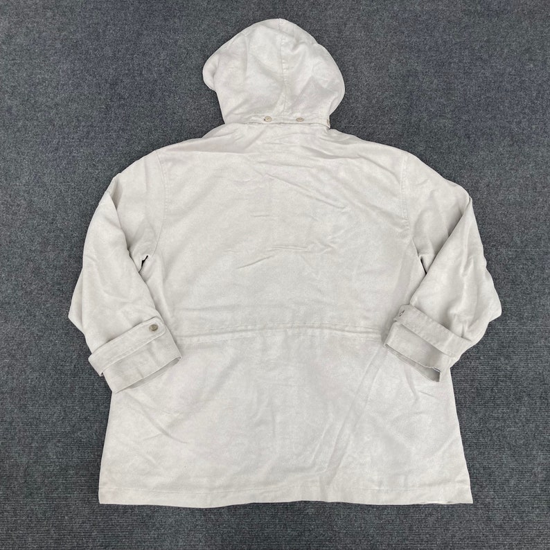 Vintage Courreges Huvtröja Lång Kappa Sport Futur Paris Jacka 90-tals Tröja bild 7