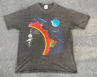 Vintage The Solar System Planet 90s Rare T shirt