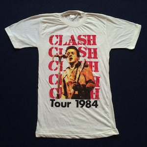 Vintage The Clash 80s 1984 Tour Promo Original Rare T Shirt