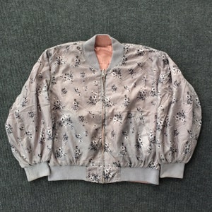 Vintage Sukajan Reversible Jacket Embroidered Souvenirs Bomber Varsity Japanese Women Jacket