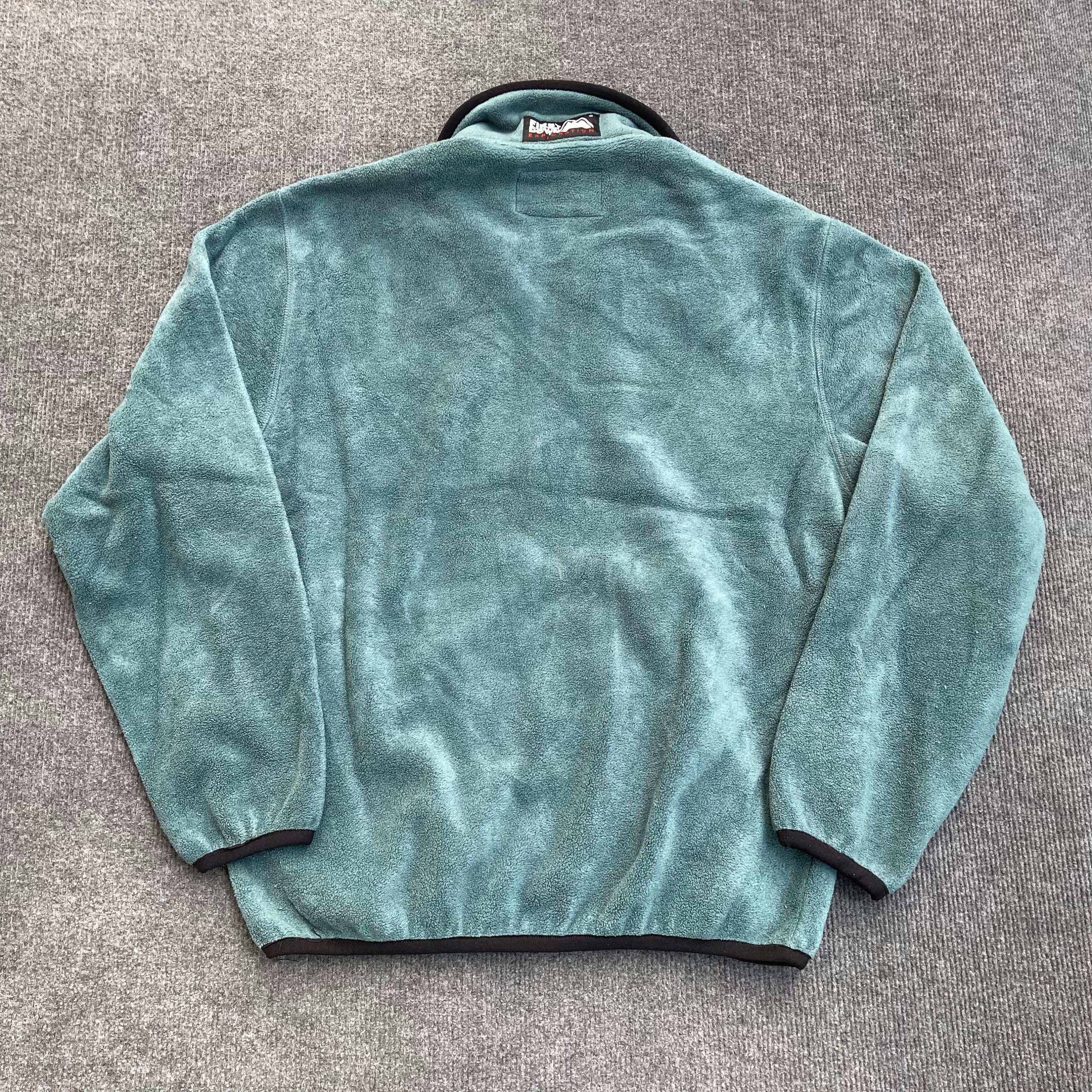 Vintage Japanese Brand First Down Zipper Fleece Rare Sweater
