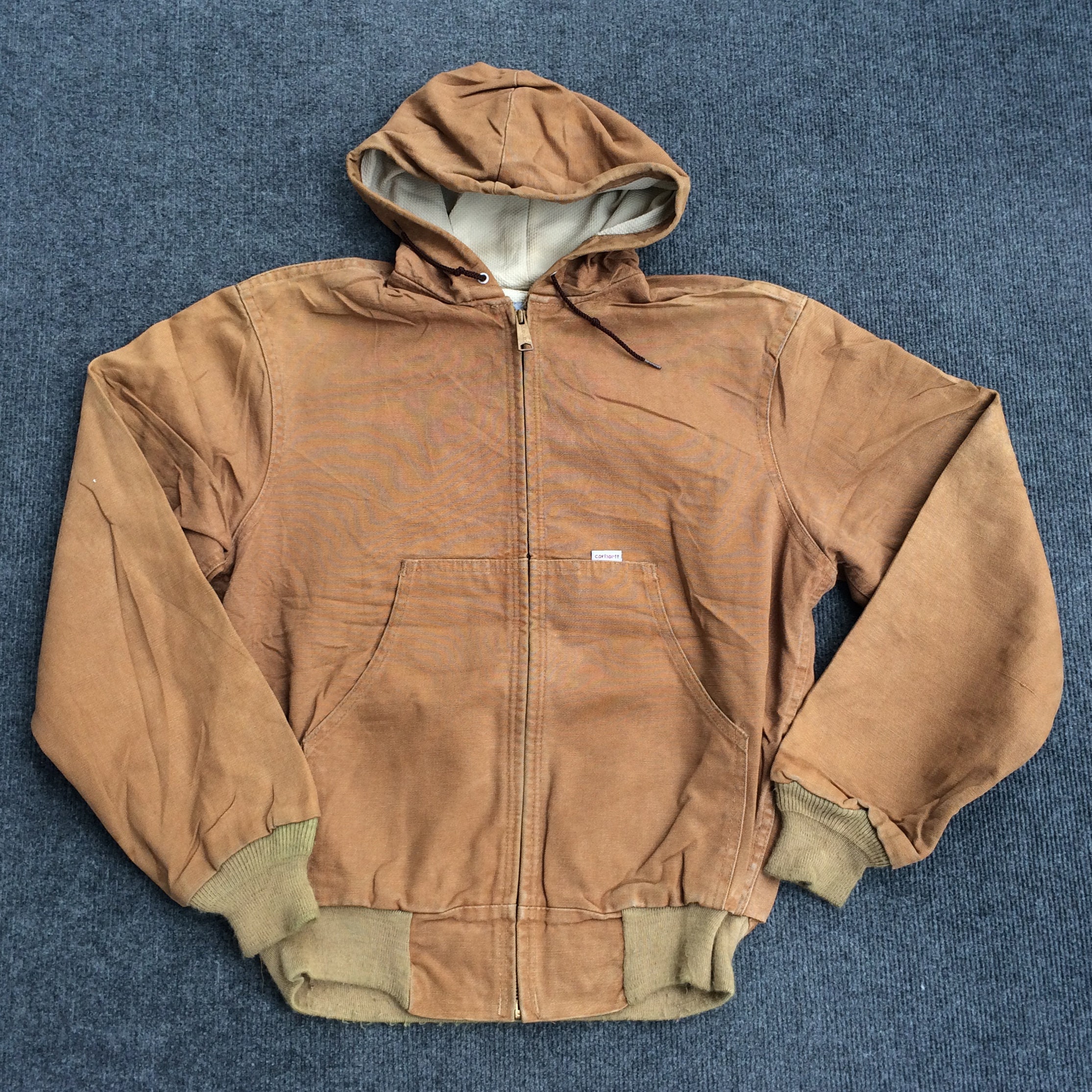 Vintage Carhartt Hooded Active Jacket Made In USA Brown M - Etsy France
