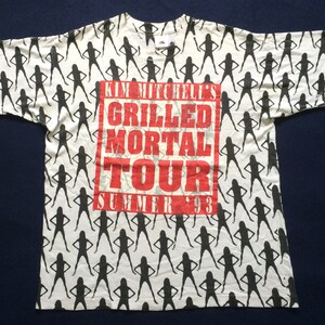 Vintage Kim Mitchell 90s Grilled Mortal Tour Promo Rare T shirt
