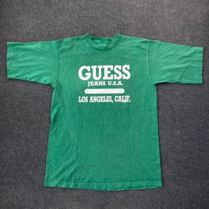 Vintage Guess George Marciano Big Logo M Size Hip Hop Streetwear Style T Shirt