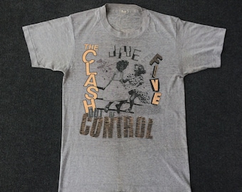 Vintage the Clash Control Paperthin 80s 1984 Tour Promo Original