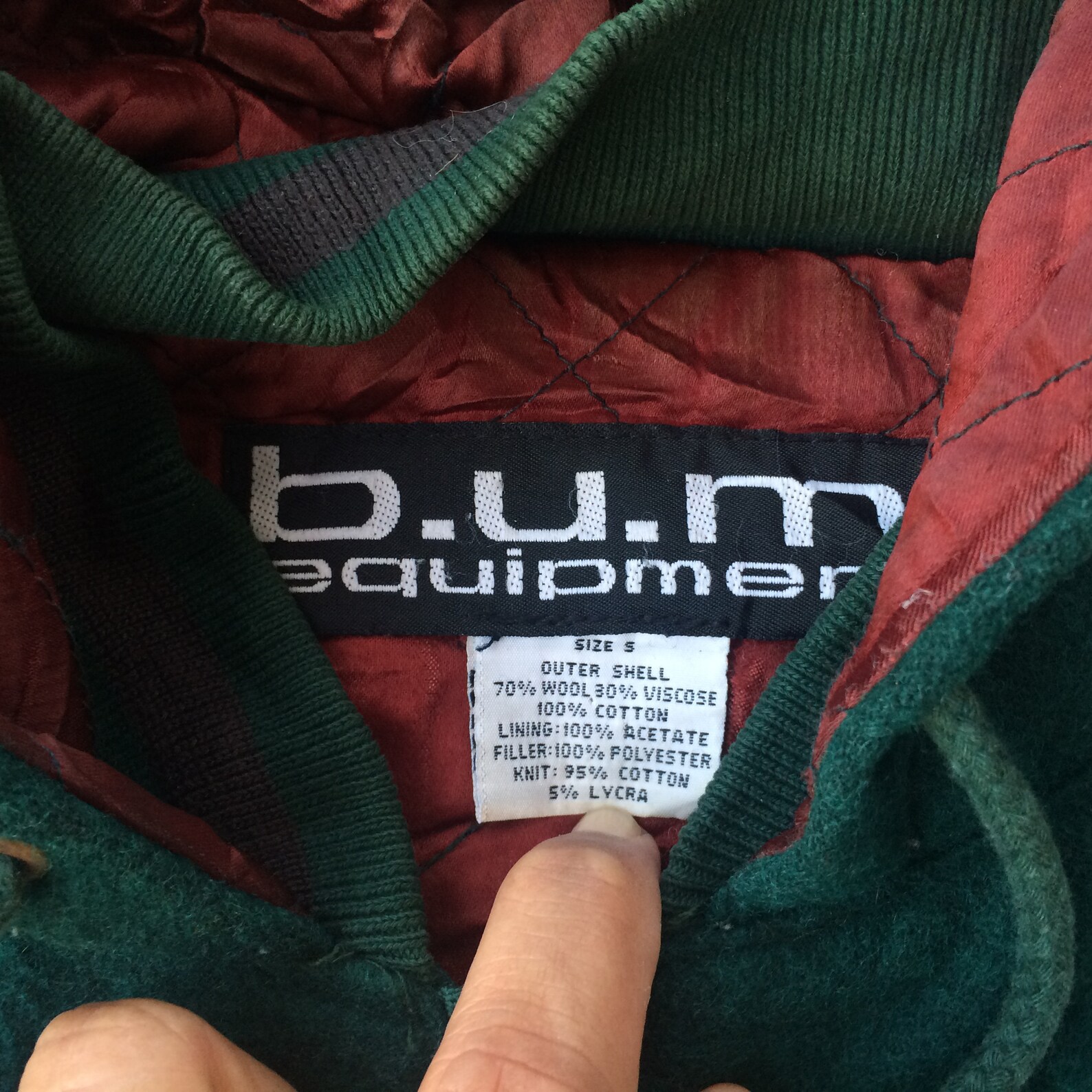 Vintage BUM Equipment Varsity Bomber Jacket 90s 80s Denim Baseball