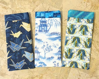 Padded Cotton Eyeglass Case, Soft Glasses Holder, Purse Accessory, Cultural Icons
