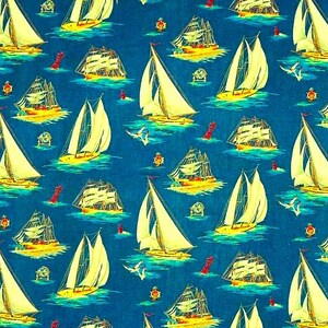 MTO Adjustable, Snapped Bandana Bib XS-XXL Sailboats and Clipper Ships