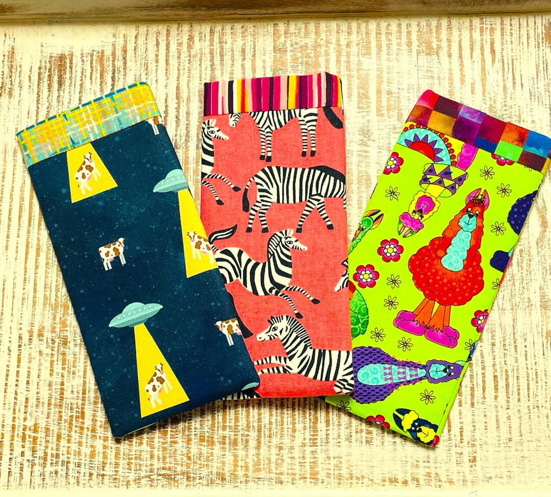 Eyeglass Case, Fully-lined and Padded Glasses Case, Soft-sided Glasses ...