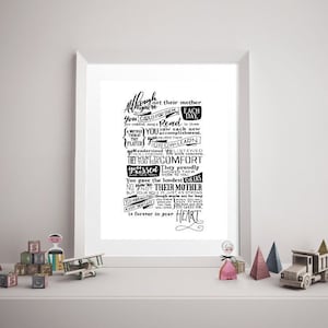 CAREGIVER/DAYCARE POEM Digital Download - Daycare Provider Gift, Hand Lettering, Caregiver Print, Godmother, Stepmother, Like a Mother