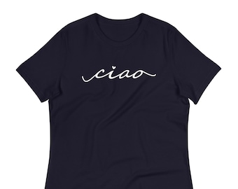 Ciao - ontspannen dames-T-shirt - Ciao-T-shirt - Italiaans T-shirt - relaxte pasvorm - Ciao-T-shirt