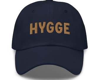 Gorra de papá HYGGE con bordado - Gorra de béisbol Hygge - Gorra Hygge acogedora - Regalo Hygge acogedor - Hygge danés - Regalo danés