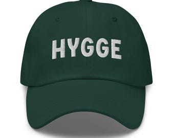 Gorra de papá HYGGE con bordado - Gorra de béisbol Hygge - Gorra Hygge acogedora - Regalo Hygge acogedor - Hygge danés - Regalo danés