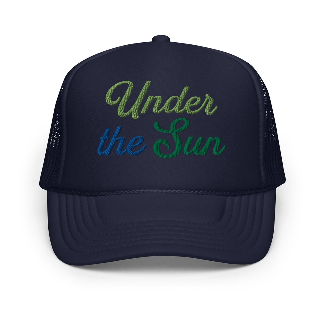 Under the Sun Foam Trucker Hat With Embroidery - Under the  display picture 2