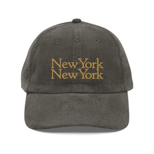 New York New York vintage corduroy pet - NY pet - NY Hat - New York corduroy hoed - NY Dad Hat
