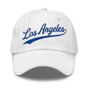 Los Angeles Dad Hat with Embroidery - Los Angeles Hat - Los Angeles Cap - LA Dad Hat - LA Dad Cap - Retro LA Hat - Retro Los Angeles Hat