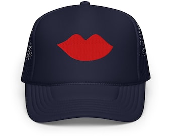 Lips Kiss Logo Funny Embroidered Baseball Cap Dad Hat Sport Cap