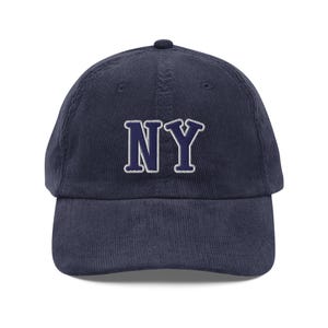 NY Vintage corduroy pet - New York Cap - New York Hat - NY Corduroy Hat - New York Corduroy Hat