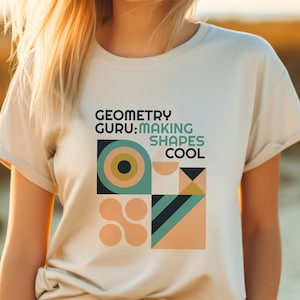 Math Teacher Gift Shirt, T-shirt Gift for Geometry Teachers, Bauhaus Design Tshirt Print, Bauhaus Inspired Tee
