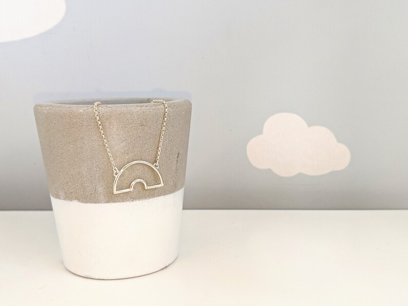 Miscarriage Silver Rainbow Necklace Child Loss Rainbow Pendant Baby Loss Awareness Necklace Rainbow baby Jewellery Infant Loss Gift