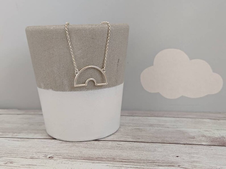 Miscarriage Silver Rainbow Necklace Child Loss Rainbow Pendant Baby Loss Awareness Necklace Rainbow baby Jewellery Infant Loss Gift