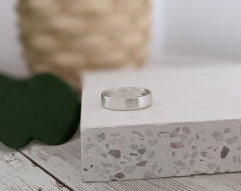 Brushed Silver Secret Message Ring, Personalised Chunky