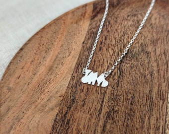 Sterling silver Yma O Hyd Necklace, Welsh Necklace, World Cup Jewellery, Welsh Jewellery, World Cup Merchandise, Cymru Jewellery