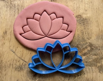 Lotus Flower Fondant Cookie Cutter Baking Gift Birthday Gardening Party Favor Baby shower