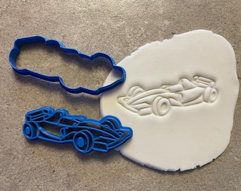 Motor race car cookie cutter, biscuit baking accessories, icing, decorating, fondant, formula 1, kid's birthday, transport