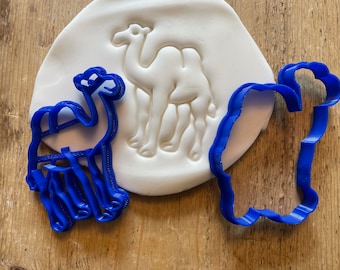 Christmas Camel cookie/ biscuit cutter, Winter, animal, baking accessories, icing, decorating, fondant, food, sugar cookies