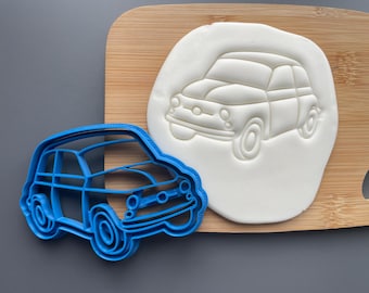 Fiat 500 cookie cutter, biscuit, classic car, decorating ideas, transport, italian, first car, driving pass