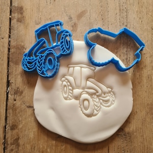 Modern Tractor cookie cutter, farm, biscuit, icing, fondant, baking, decorating, cakes