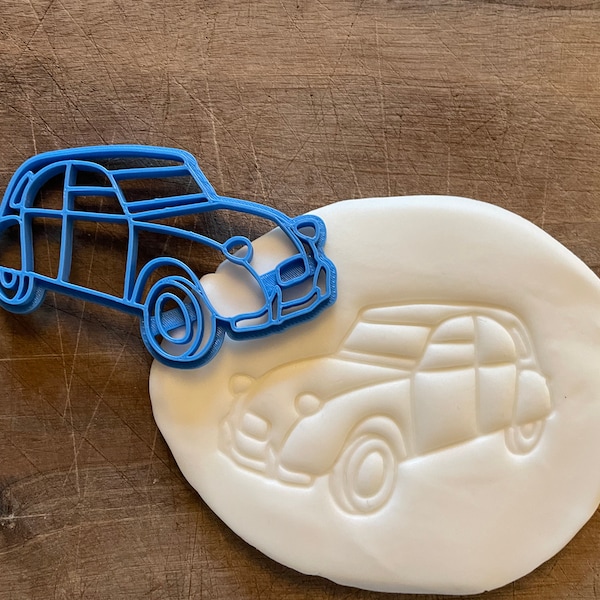 2CV Français emporte-pièce de voiture, décoration de gâteau de biscuit fondant glaçage cuisson, voiture classique, transport, véhicule