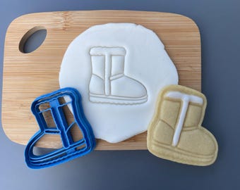 Cozy Winter Boot Cookie Cutter, faux boot, autumn baking, biscuit, sugar cookies
