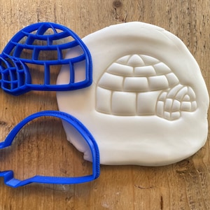 Igloo cookie/ biscuit cutter, Winter, Christmas snow, baking accessories, icing, decorating, fondant, food, sugar cookies